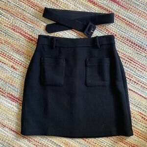 Loft Black Professional Office Work Pencil Skirt Size 2